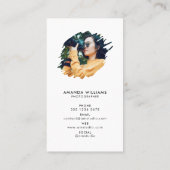 Modernes Foto | Fotografie Visitenkarte (Rückseite)