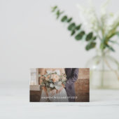 Modernes Foto | Fotografie Visitenkarte (Stehend Vorderseite)