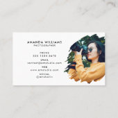 Modernes Foto | Fotografie Visitenkarte (Rückseite)