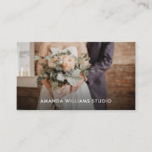 Modernes Foto | Fotografie Visitenkarte (Vorderseite)