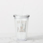 Modernes Foto | Freude gesegnet Acryltrinkbecher (Rückseite)