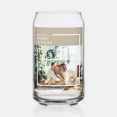 Modernes Foto | Freude gesegnet Dosenglas (Vorderseite)