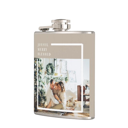 Modernes Foto | Freude gesegnet Flachmann (Links)