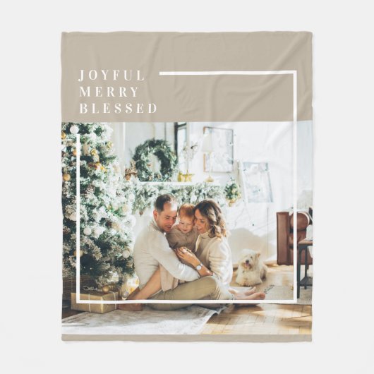 Modernes Foto | Freude gesegnet Fleecedecke (Vorderseite)