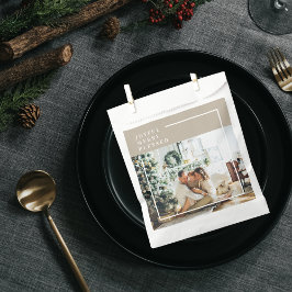 Modernes Foto | Freude gesegnet Geschenktütchen