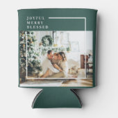 Modernes Foto | Freude gesegnet | Grün Dosenkühler (Vorderseite)