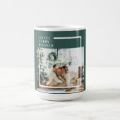 Modernes Foto | Freude gesegnet | Grün Kaffeetasse (Mittel)