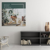 Modernes Foto | Freude gesegnet | Grün Leinwanddruck