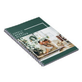 Modernes Foto | Freude gesegnet | Grün Notizblock (Rechte Seite)