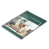 Modernes Foto | Freude gesegnet | Grün Notizblock (Linke Seite)