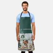 Modernes Foto | Freude gesegnet | Grün Schürze (Getragen)
