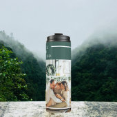 Modernes Foto | Freude gesegnet | Grün Thermosbecher