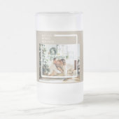 Modernes Foto | Freude gesegnet Mattglas Bierglas (Mittel)