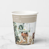 Modernes Foto | Freude gesegnet Pappbecher (Rückseite)