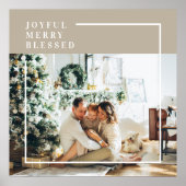 Modernes Foto | Freude gesegnet Poster (Vorne)