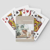 Modernes Foto | Freude gesegnet Spielkarten (Rückseite)