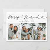 Modernes Foto Frohe & Verheiratete Weihnachten (Vorderseite)