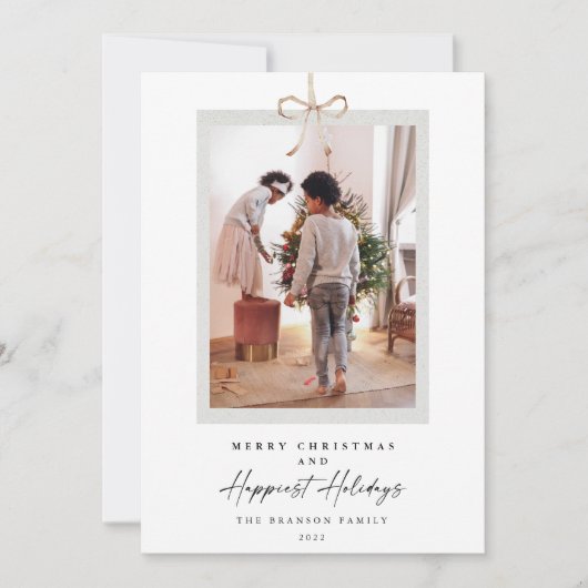 Modernes Foto - Frohe Weihnachten (Vorderseite)