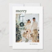 Modernes Foto | Frohe Weihnachten (Vorderseite)