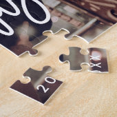 Modernes Foto Frohe Weihnachtsschrift Horizontal Puzzle (Seite)