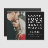 Modernes Foto Funny Wedding Save the Date Magnetkarte (Vorne/Hinten)