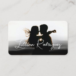 Modernes Foto für abstrakte Overlay-Funktion Visitenkarte