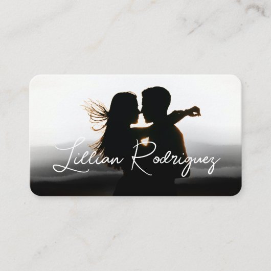 Modernes Foto für abstrakte Overlay-Funktion Visitenkarte (Vorderseite)