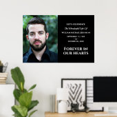 Modernes Foto für alle Zeiten in unserem Herzen Poster (Heimbüro)