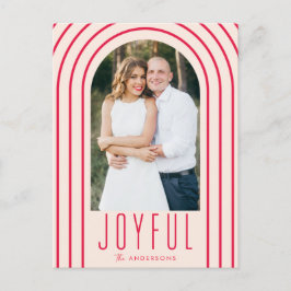 Modernes Foto für Arkaden und Rot Feiertagspostkarte