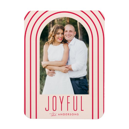 Modernes Foto für Arkaden und Rote Ferien Magnet (Vertikal)