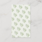 Modernes Foto für Babydusche Visitenkarte (Rückseite)