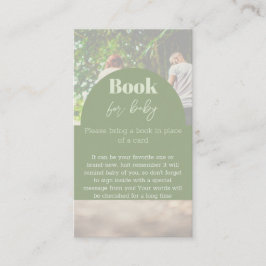 Modernes Foto für Babydusche Visitenkarte