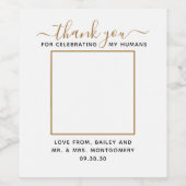 Modernes Foto für benutzerdefinierte Begleiter Weinetikett (Einzelnes Label)