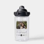 Modernes Foto für benutzerdefinierte Musiklieder Trinkflasche (Rückseite)