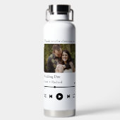 Modernes Foto für benutzerdefinierte Musiklieder Trinkflasche (Rückseite)