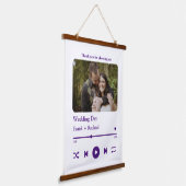 Modernes Foto für benutzerdefinierte Musiklieder Wandteppich Mit Holzrahmen (Gewinkelt)