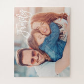 Modernes Foto für benutzerdefinierte Skriptfamilie Puzzle (Vertikal)