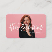 Modernes Foto für Berufliche Haarverlängerung Visitenkarte (Vorderseite)