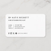 Modernes Foto für Berufliche Haarverlängerung Visitenkarte (Rückseite)