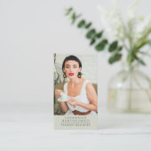 Modernes Foto für Berufliches Business Visitenkarte (Stehend Vorderseite)