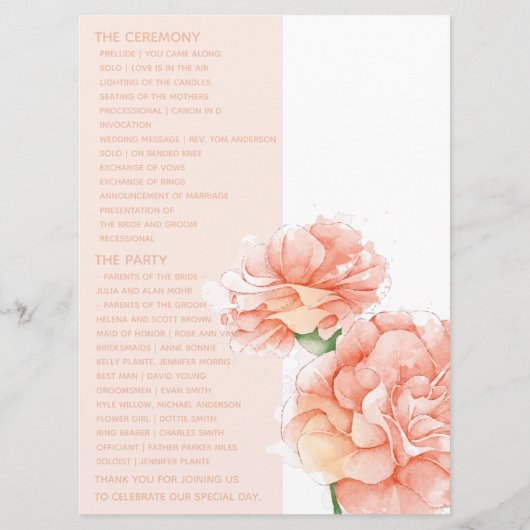 Modernes Foto für Blumenzehen Programm (Rückseite)