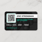 Modernes Foto für das berufliche Trainerprofil Visitenkarte (Rückseite)