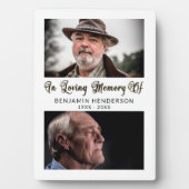 Modernes Foto für das liebende Gedächtnis 2 Fotoplatte (Vorderseite)