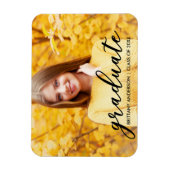 Modernes Foto für den Abschluss von Script B Magnet (Vertikal)