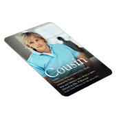 Modernes Foto für den besten Cousin Magnet (Rechte Seite)