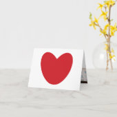 Modernes Foto für den roten Herzschlag Valentinsta Karte (Gelbe Blume)