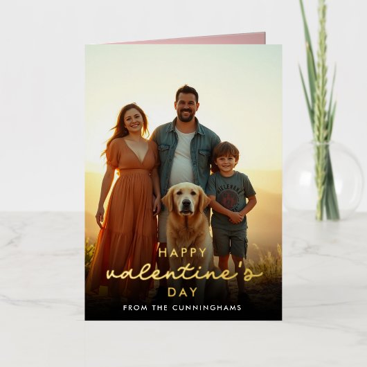 Modernes Foto für den Valentinstag (Vorderseite)