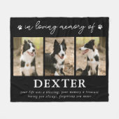 Modernes Foto für den Verlust von Haustieren Fleecedecke (Vorderseite (Horizontal))