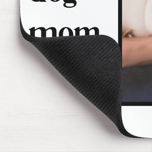 Modernes Foto für die beste Mama für Hunde Mousepad (Ecke)