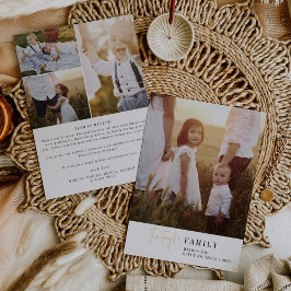 Modernes Foto für die Chic Foil-Familie Jahr der Ü Folien Feiertagskarte